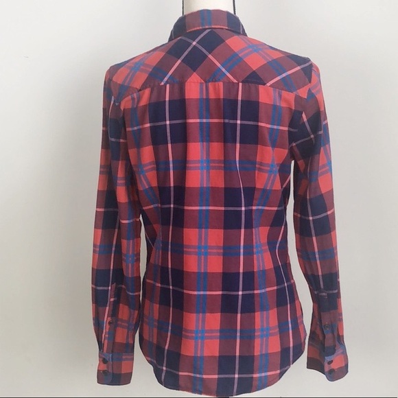J.Crew Perfect Fit Plaid Botton Down Shirt Sz S - Picture 2 of 8